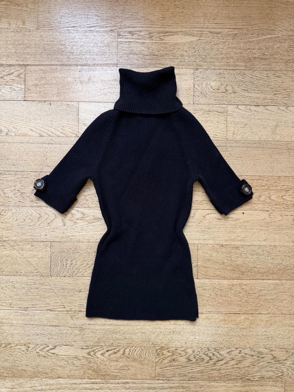 Y2K Moda International Black Ribbed Turtleneck